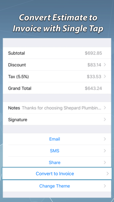 How to cancel & delete Invoice & Estimate Maker from iphone & ipad 4