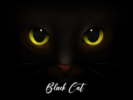 Cute Black Cat Stickers Pack