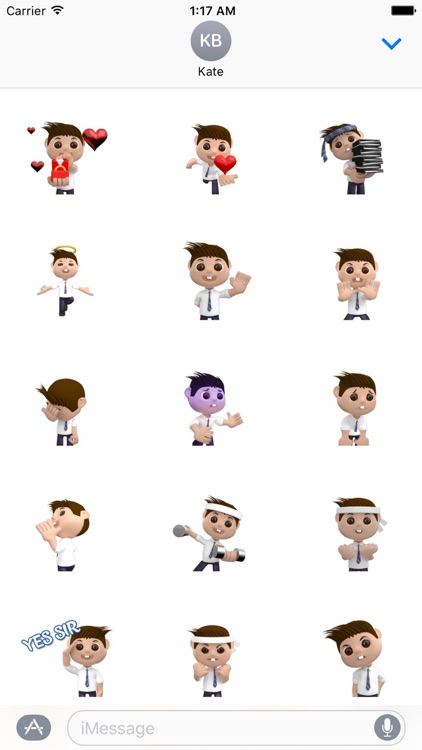 Animated Office Man Sticker