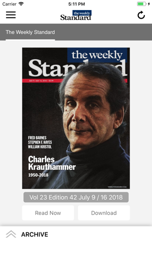 The Weekly Standard On The App Store