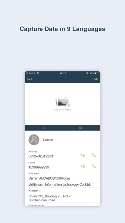 business card scanner-sam pro screenshot-1