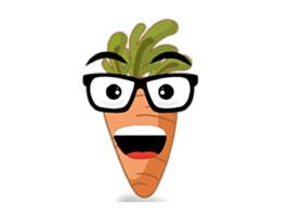 Cute Carrot Emoji Sticker