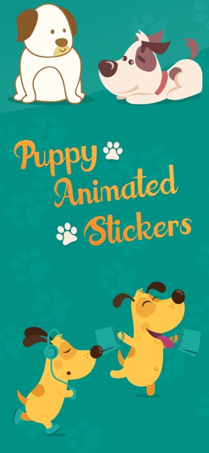 Animated Puppies Emojis(圖1)-速報App