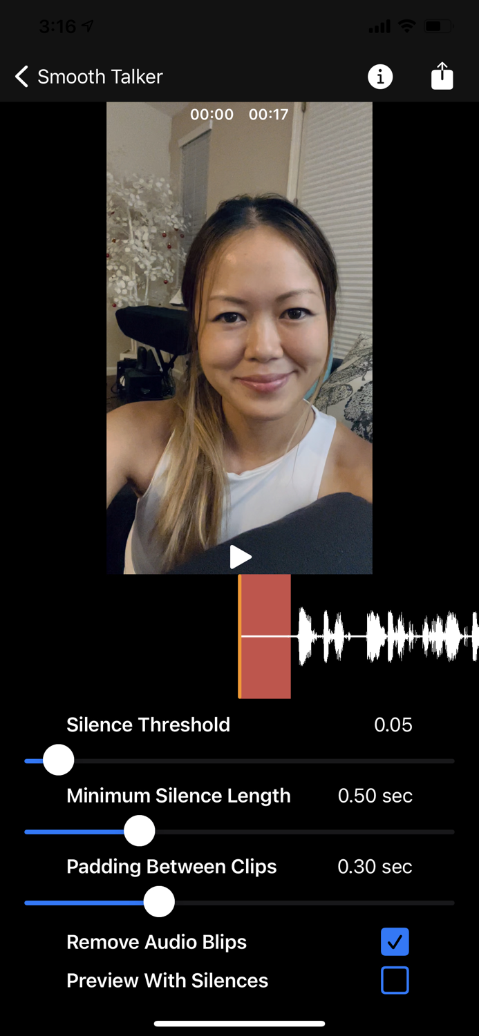 Smooth Talker - Remove Silence
