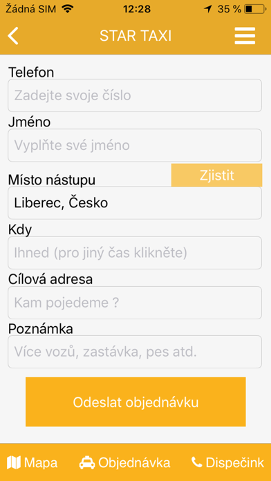 STAR TAXI Liberec screenshot 2