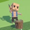 This is an app that allows you to practice drumming while chopping wood