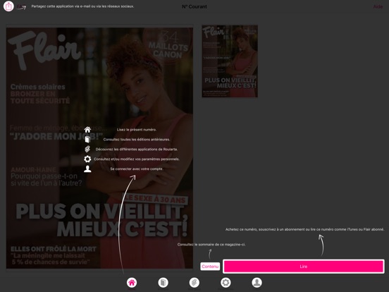 iPad Image of Flair FR Magazine
