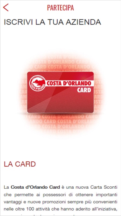 Costa d'Orlando Card