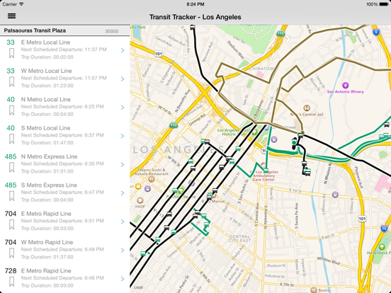 Transit Tracker - Los Angeles (METRO) screenshot