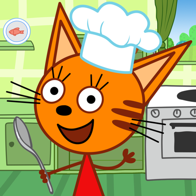 Kid-E-Cats Cooking at Kitchen