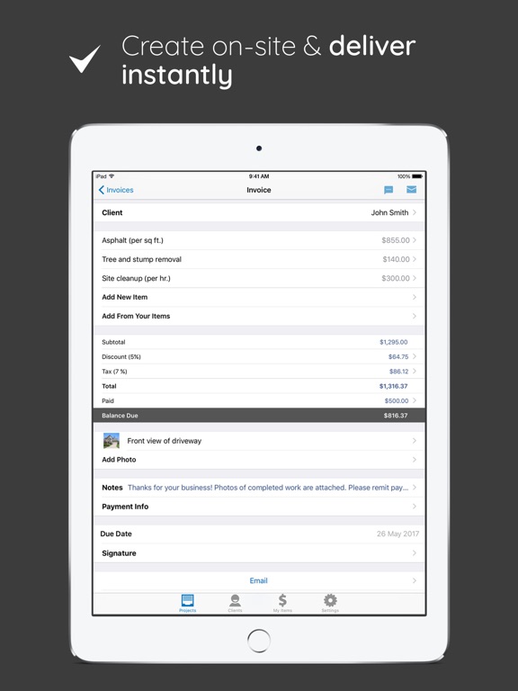 invoice simple app price drops