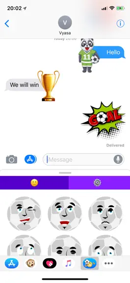 Game screenshot Футбол Emoji наклейки mod apk
