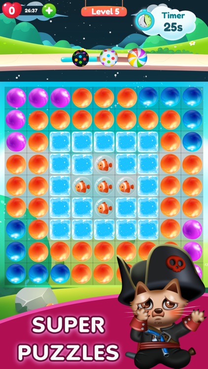 Kitty Bubble : Puzzle pop game