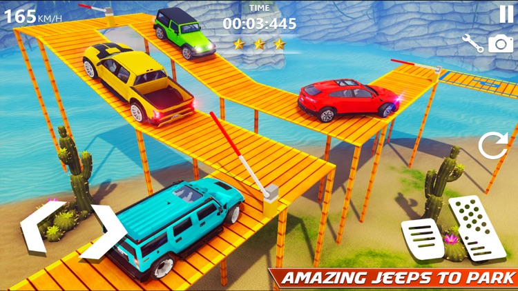 Prado Car Bridge Parking Game screenshot-3