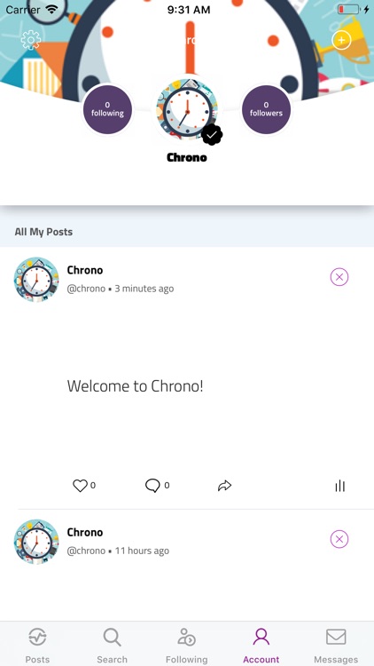 Chrono Social Network