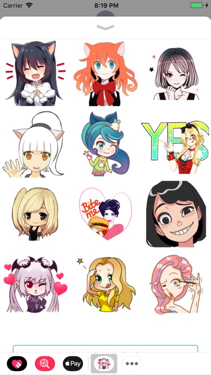 Girls Stickers App