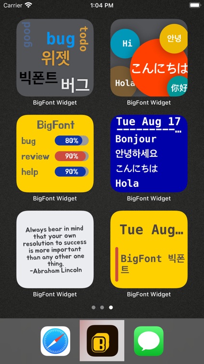 BigFont Widget.Smith Color screenshot-3