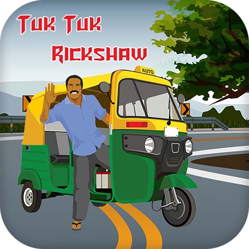 Tuk Tuk Rickshaw 3D Icon