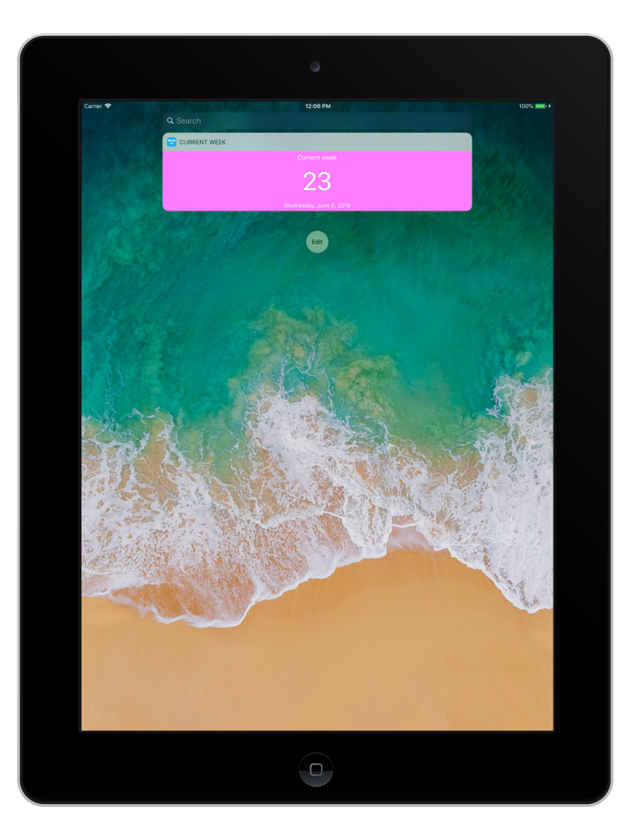 Simple Current Week Widget