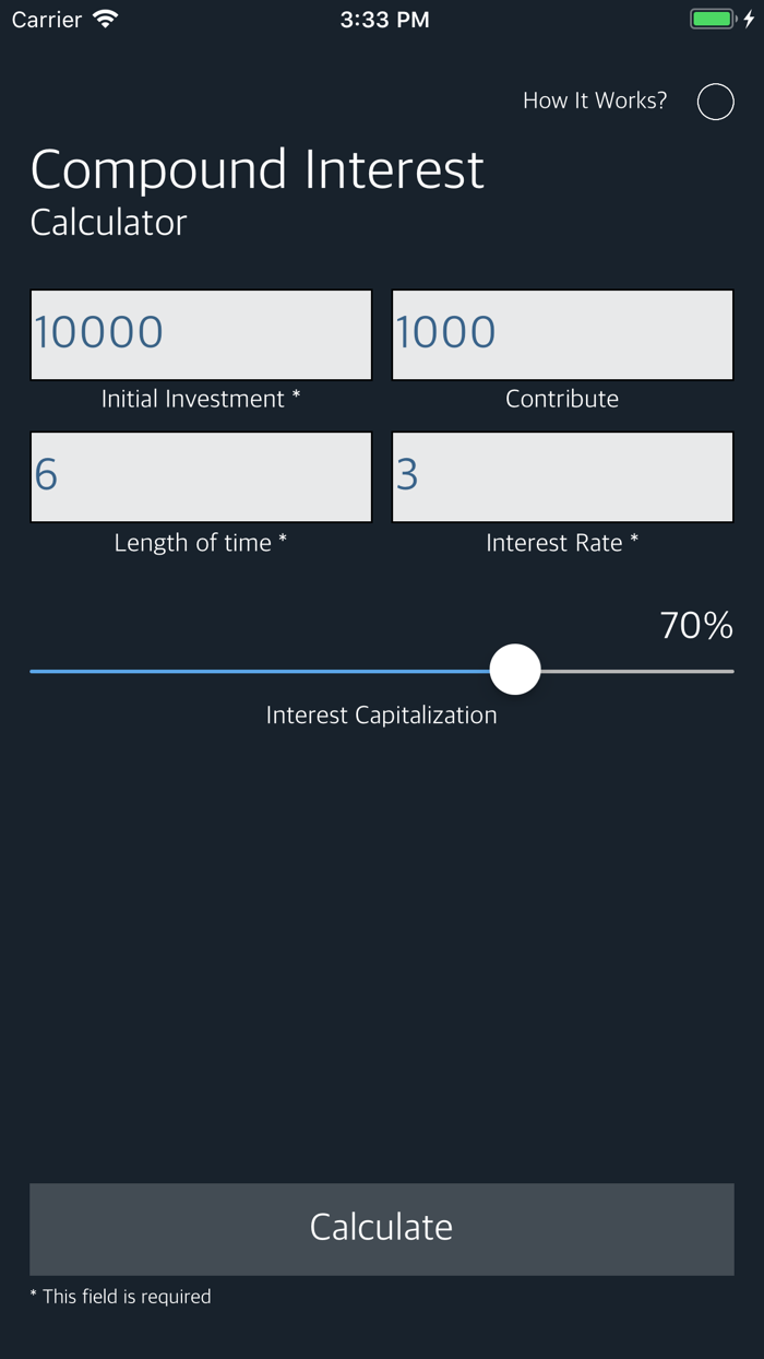 Capital Compound Interest