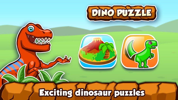 Dino Puzzle Free Games online for kids in Pre-K by Mr. Puzzlez