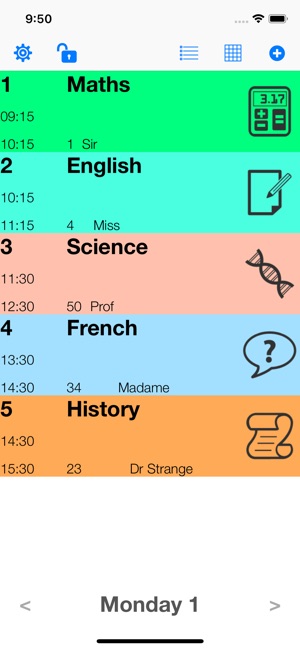 My Study Timetable