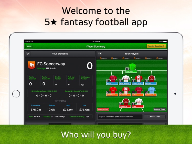 Soccerway Fantasy for iPad