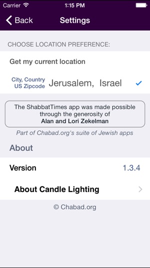 Shabbat & Holiday Times Legacy(圖2)-速報App