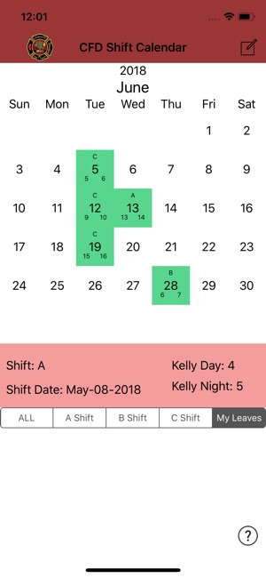 Charlotte Fire ShiftCalendar(圖8)-速報App