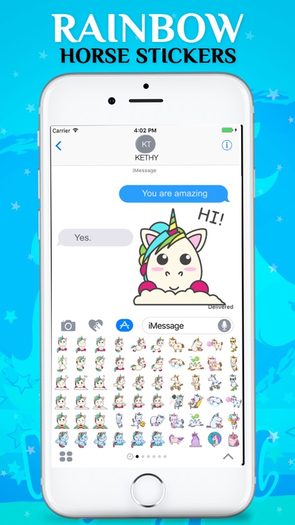Rainbow Horse Emojis screenshot-4