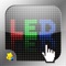 This app enables you to light up LEDs with your fingers and share them with your friends