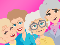 Golden Girls Promo Stickers