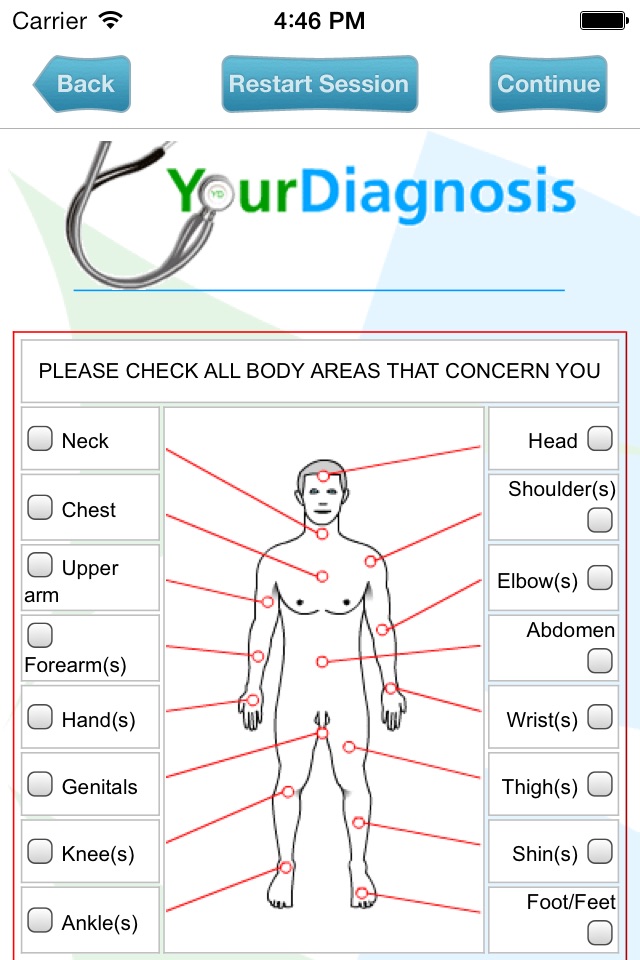 YourDiagnosis screenshot 2