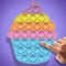 play with random colorful fidgets and pop it bubble pops