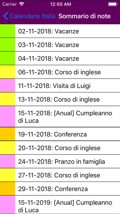 Calendario Italia 2019 NoAds screenshot-4