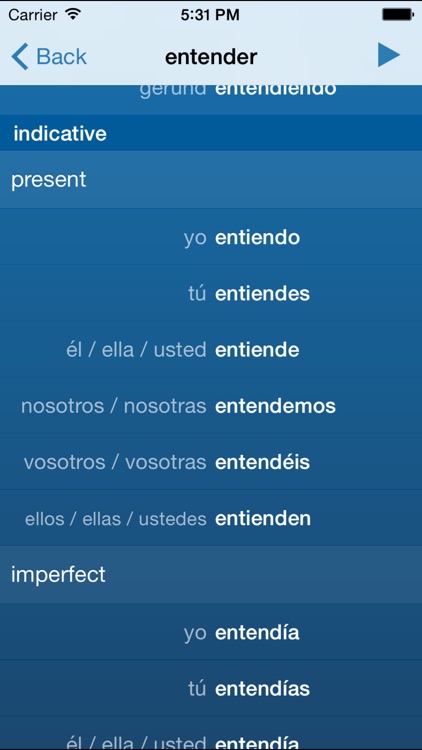 Spanish Verbs Trainer screenshot-3