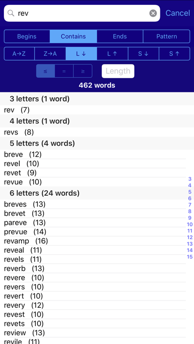 Lexica Word Finder Pro screenshot 3
