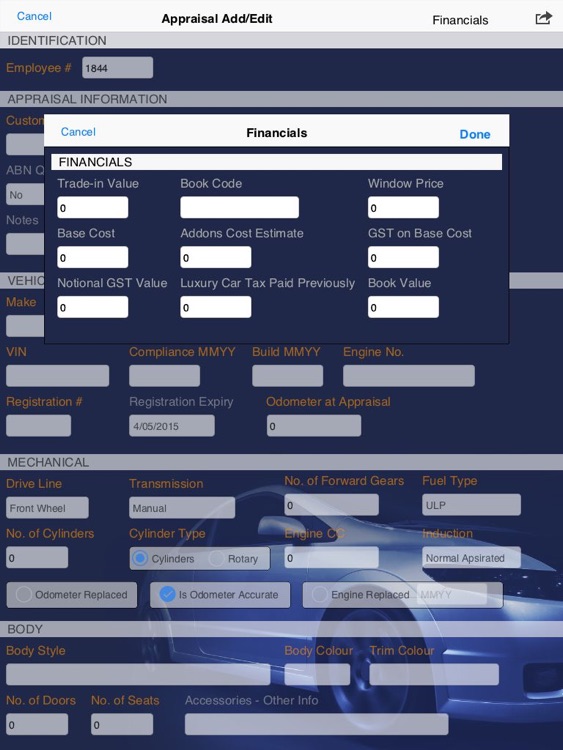 Vehicle Appraisal screenshot-3