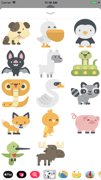 Cute Kawaii Animals Stickers screenshot 4