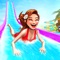 Get ready for xtreme Pool Ride Water Park Racing adventure in amusement park theme