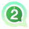 You can use WhatsApp on your iPad with this app and you can also have 2 numbers of WhatsApp on your iPhone or one account on two devices if you like