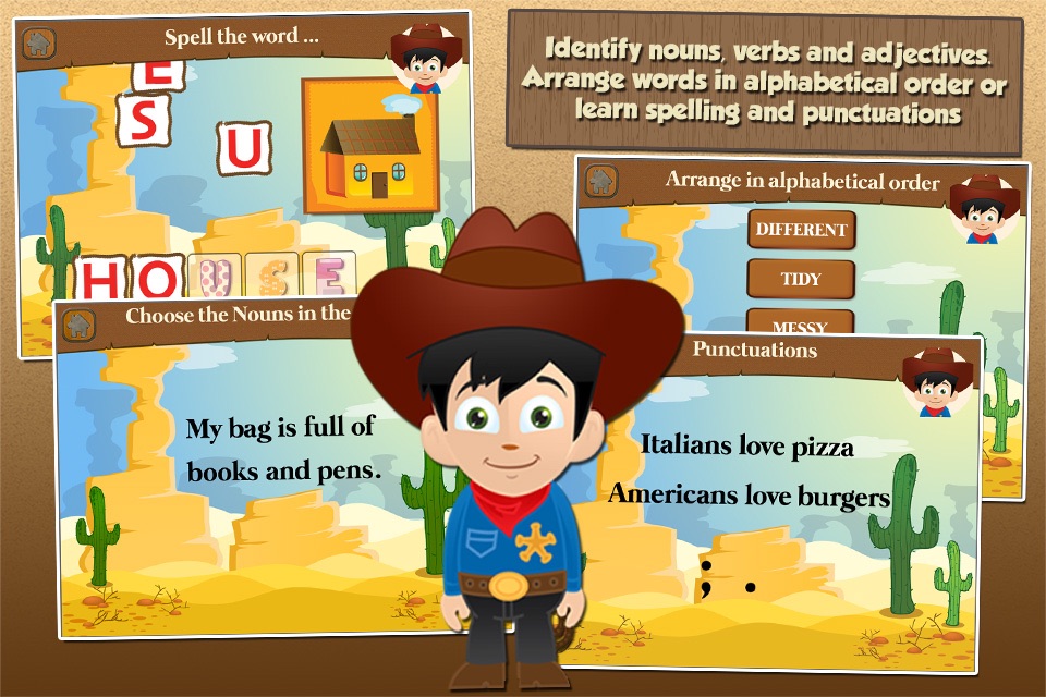 Cowboy Kid Games for 2nd Grade screenshot 4