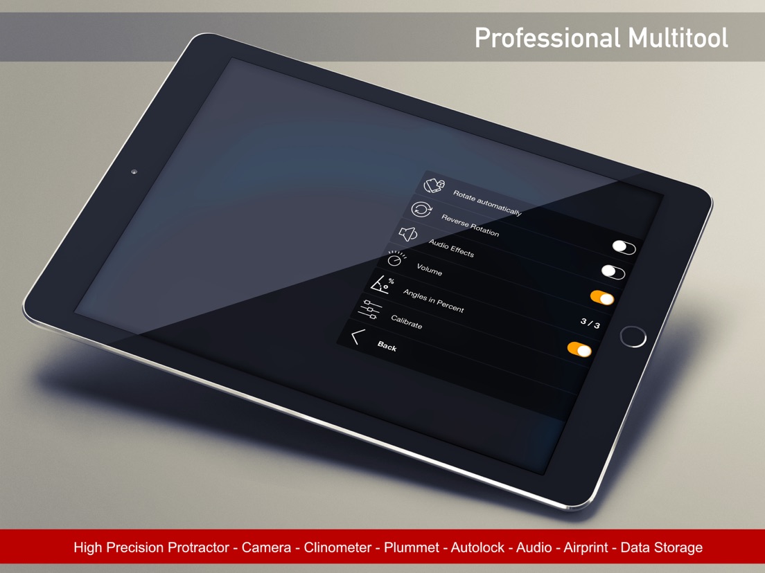 Measure Angles Pro Level Tool App voor iPhone, iPad en iPod touch