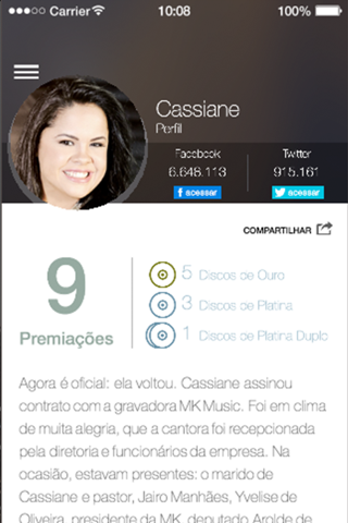 Cassiane - Oficial screenshot 3