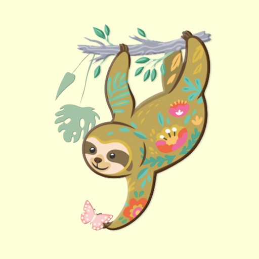 Sloth Wildlife Stickers Icon
