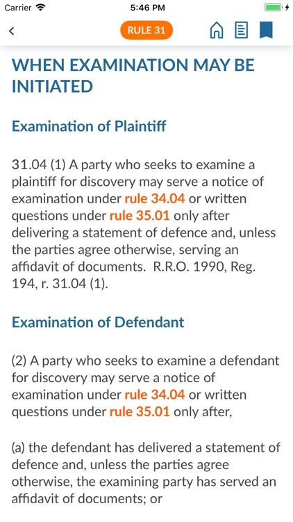 Ontario Court Rules screenshot-5