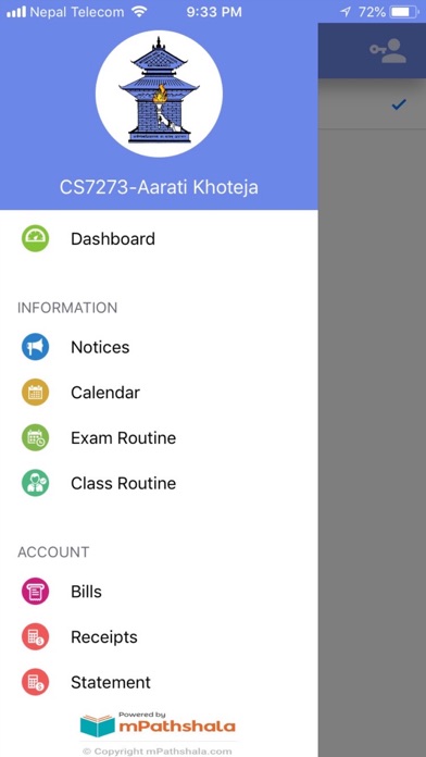 Modern Indian School, ktm screenshot 2