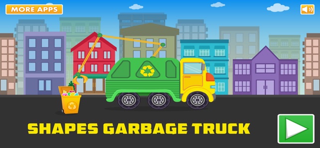 Shapes Garbage Truck For Kids