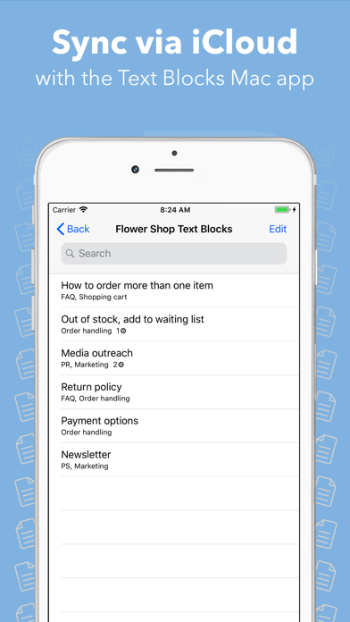 How to cancel & delete Text Blocks from iphone & ipad 4