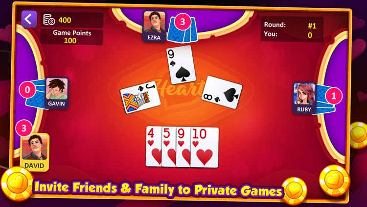Hearts: Casino Card Game screenshot-4